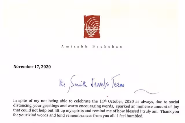 Letter to Smith Jewels