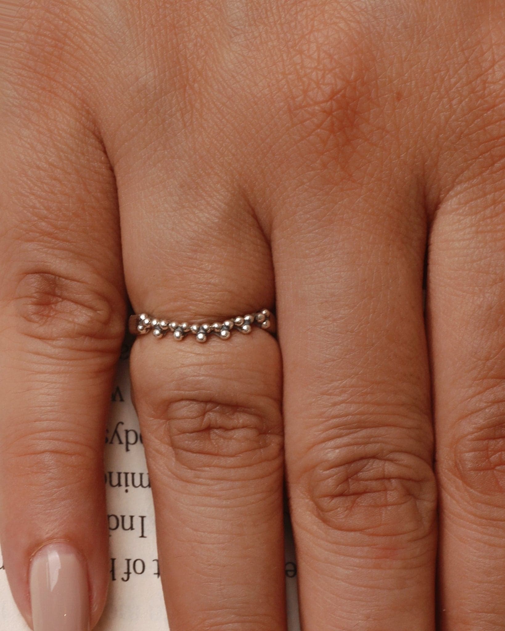 Beaded Band Ring
