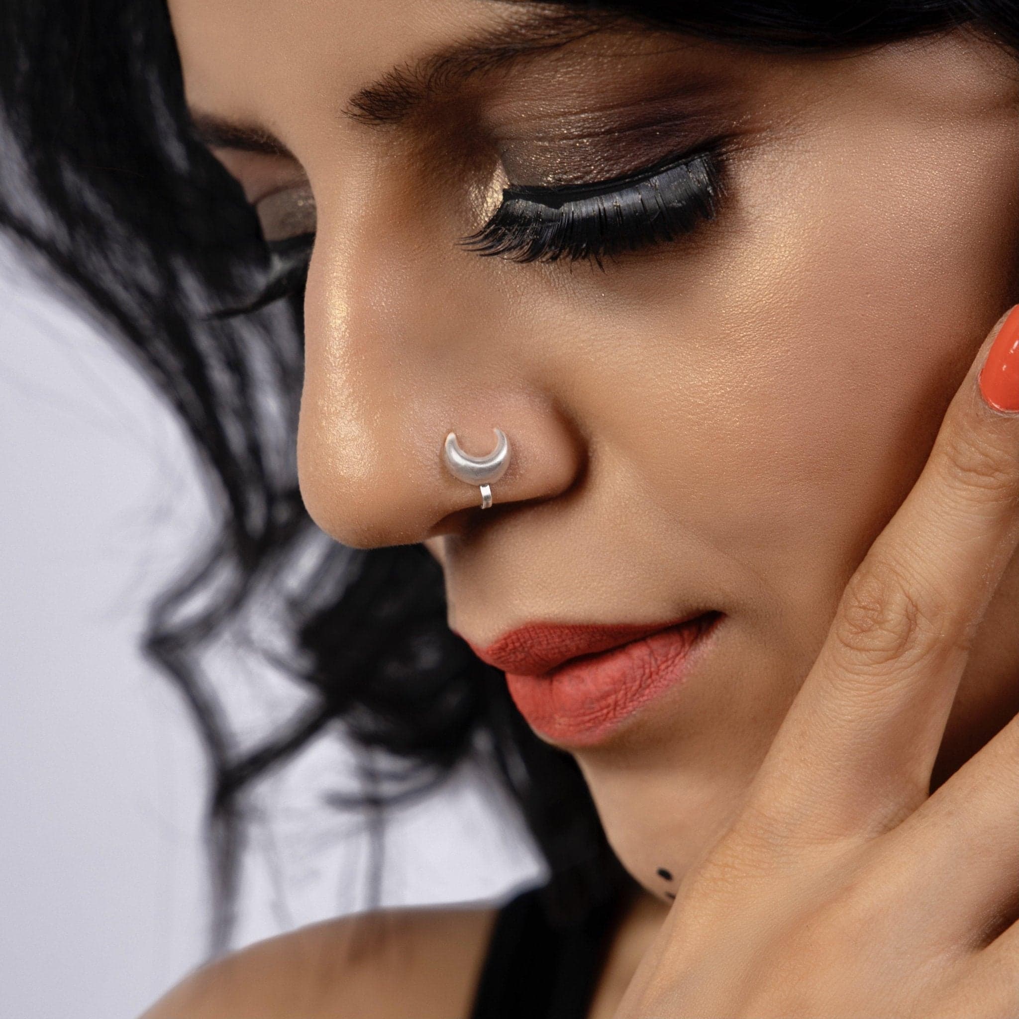 Chandrama Nose Pin (wire or Clip-on)