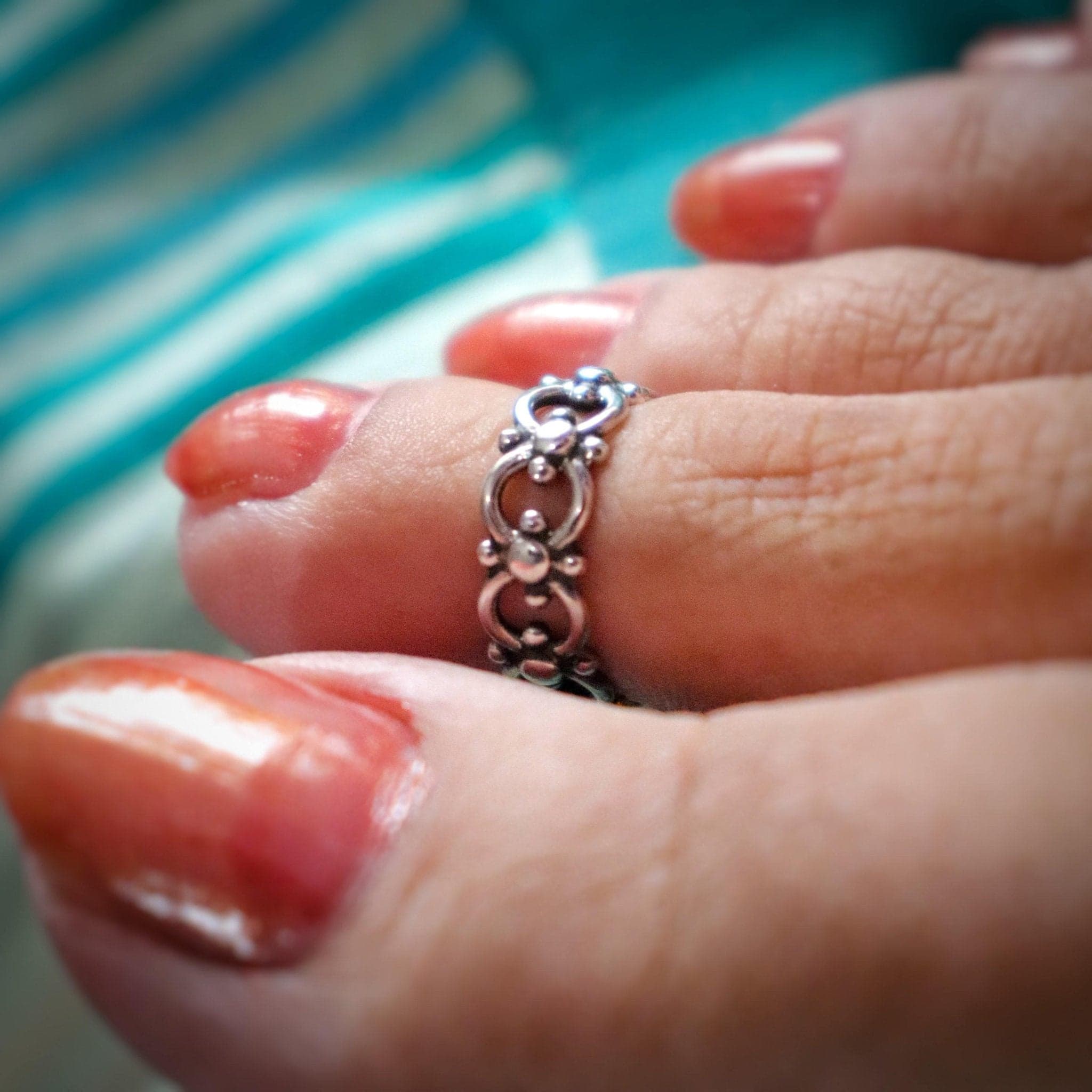 Filigree Band Toe-Rings (Pair)