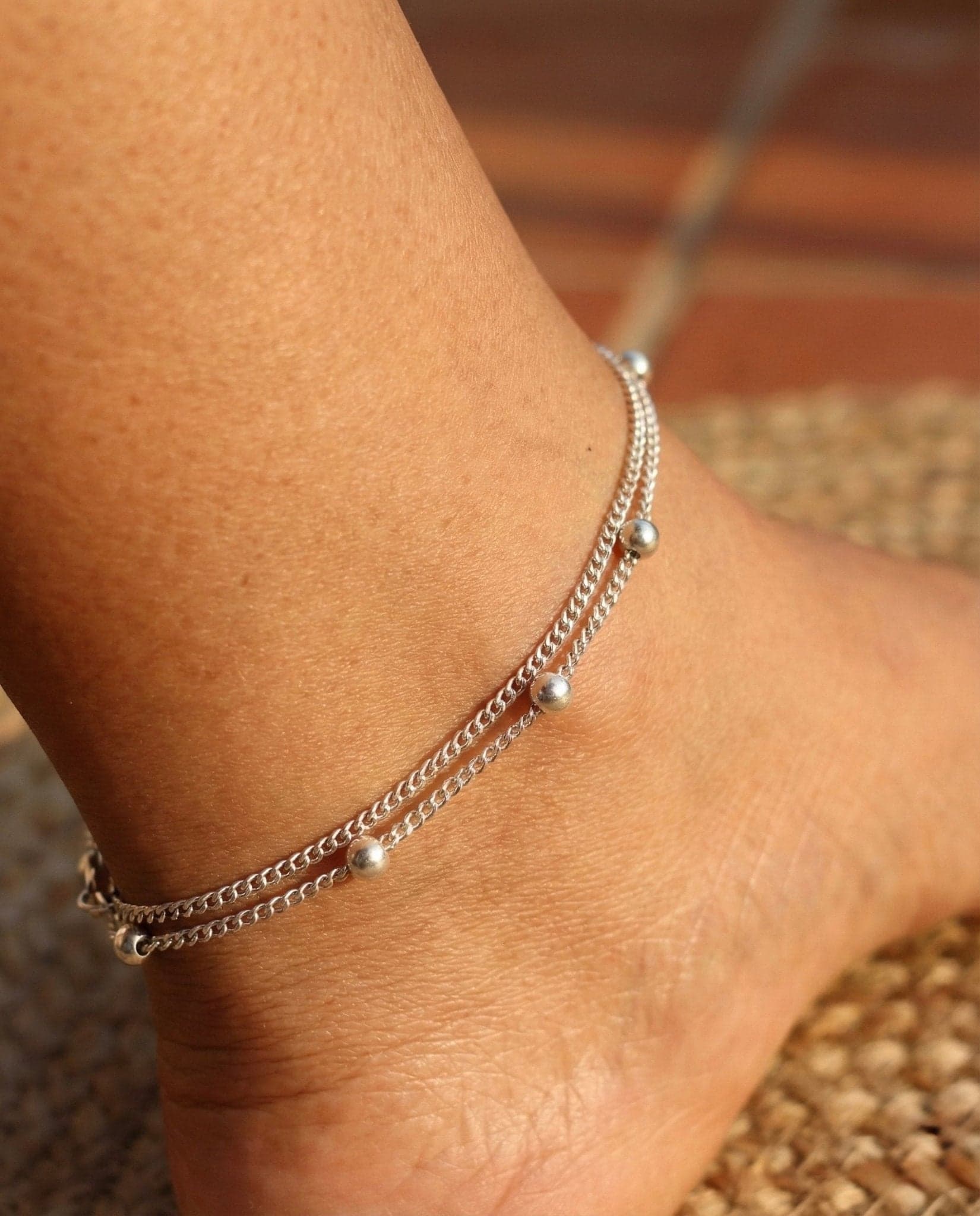 Grace Double Chain Anklet