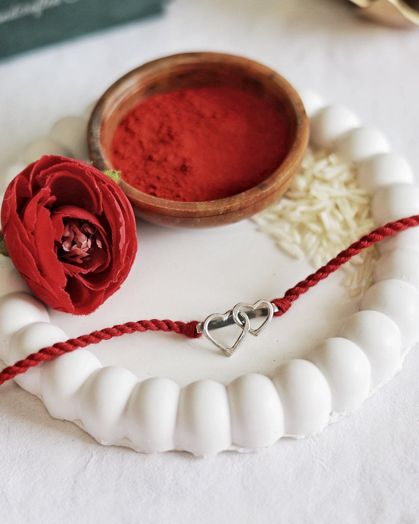 Infinity Heart Watch Charm Rakhi
