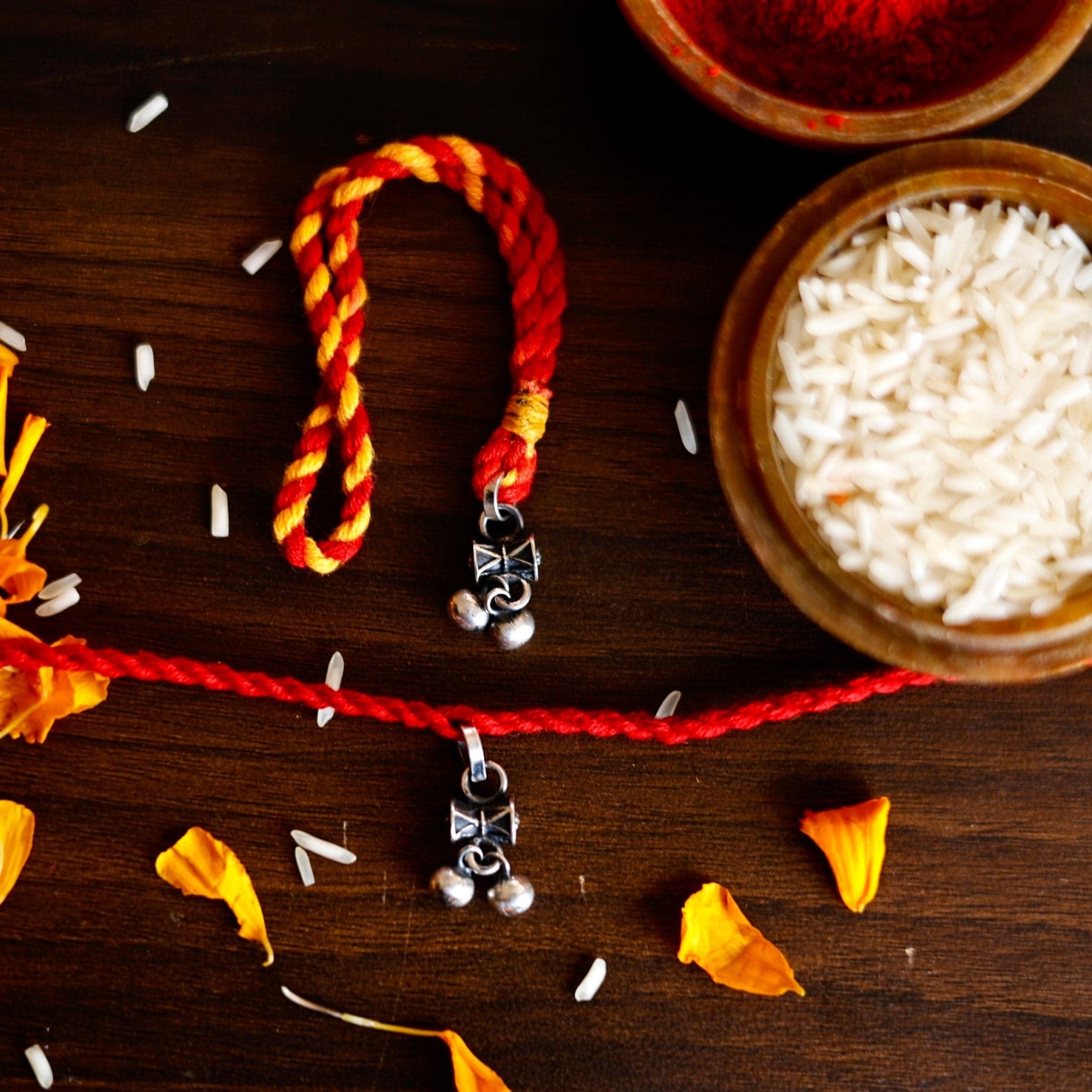 Little Damru Rakhi & Lumba Set
