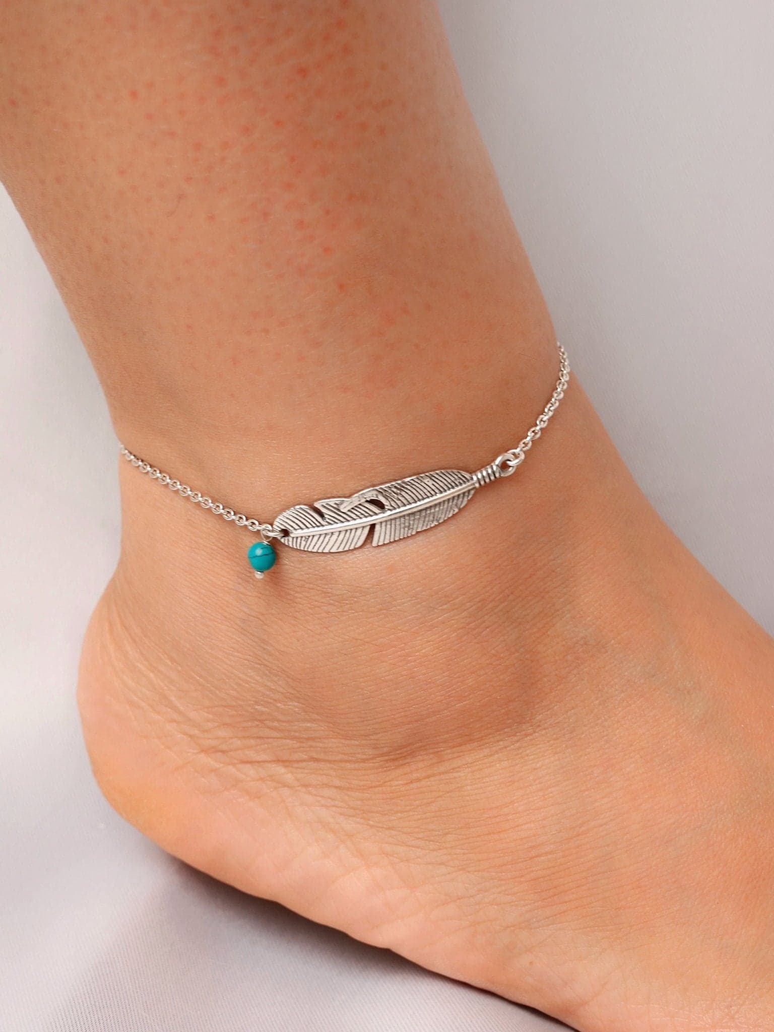 Neel Pankh Feather Anklet