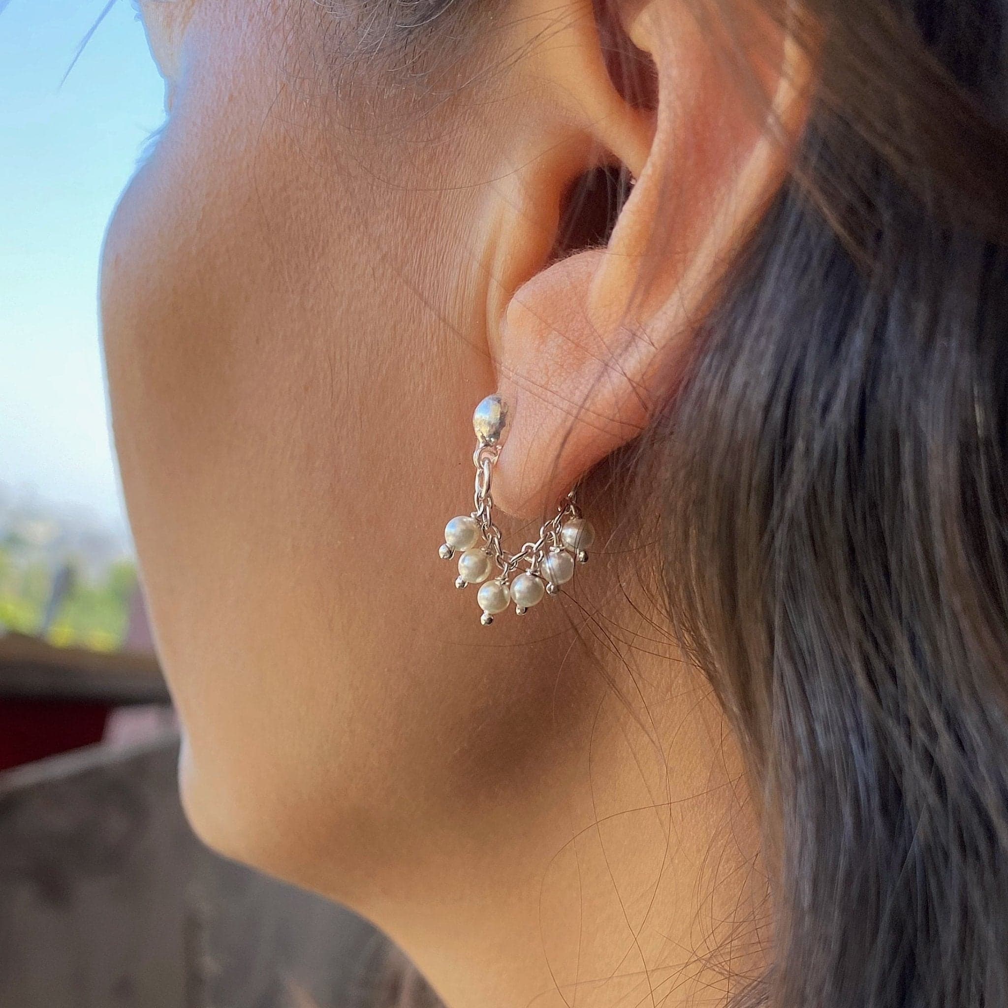 Pearl Droplets Earrings