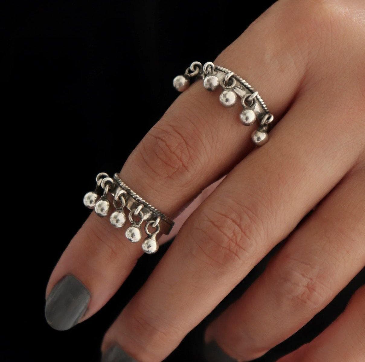 Silver Bells Stackable Ring