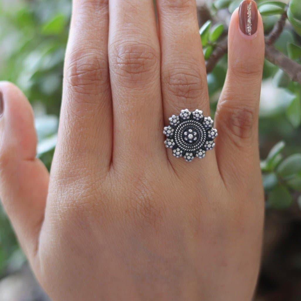 Silver Blossom Ring