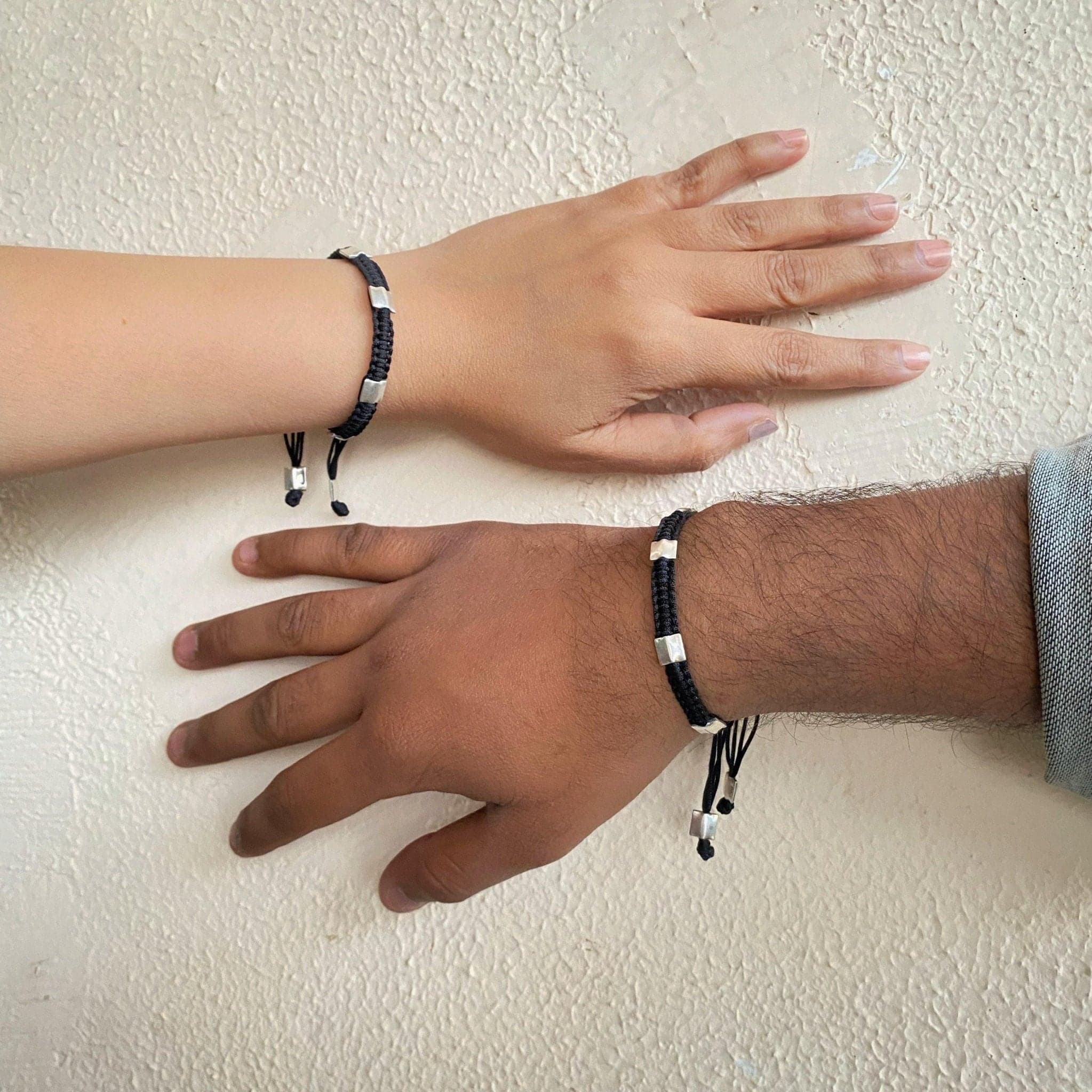 Unisex Square Beads Thread Bracelet