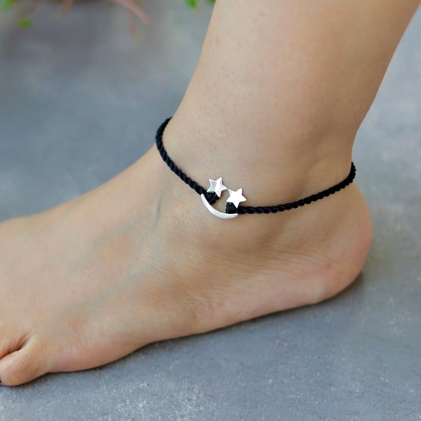 Unisex Star Emoji Nazarbattu Anklet