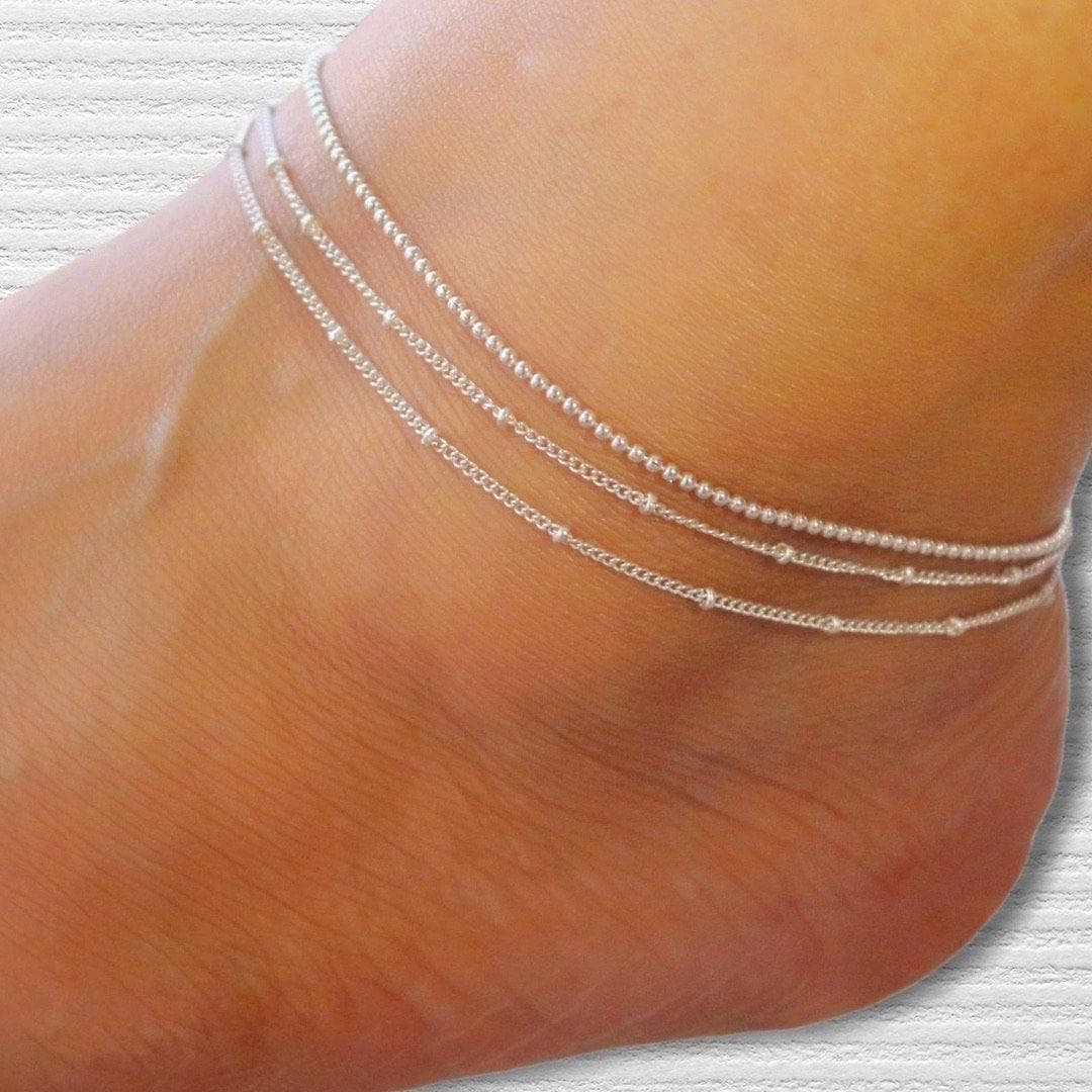 Tri Layered Anklet