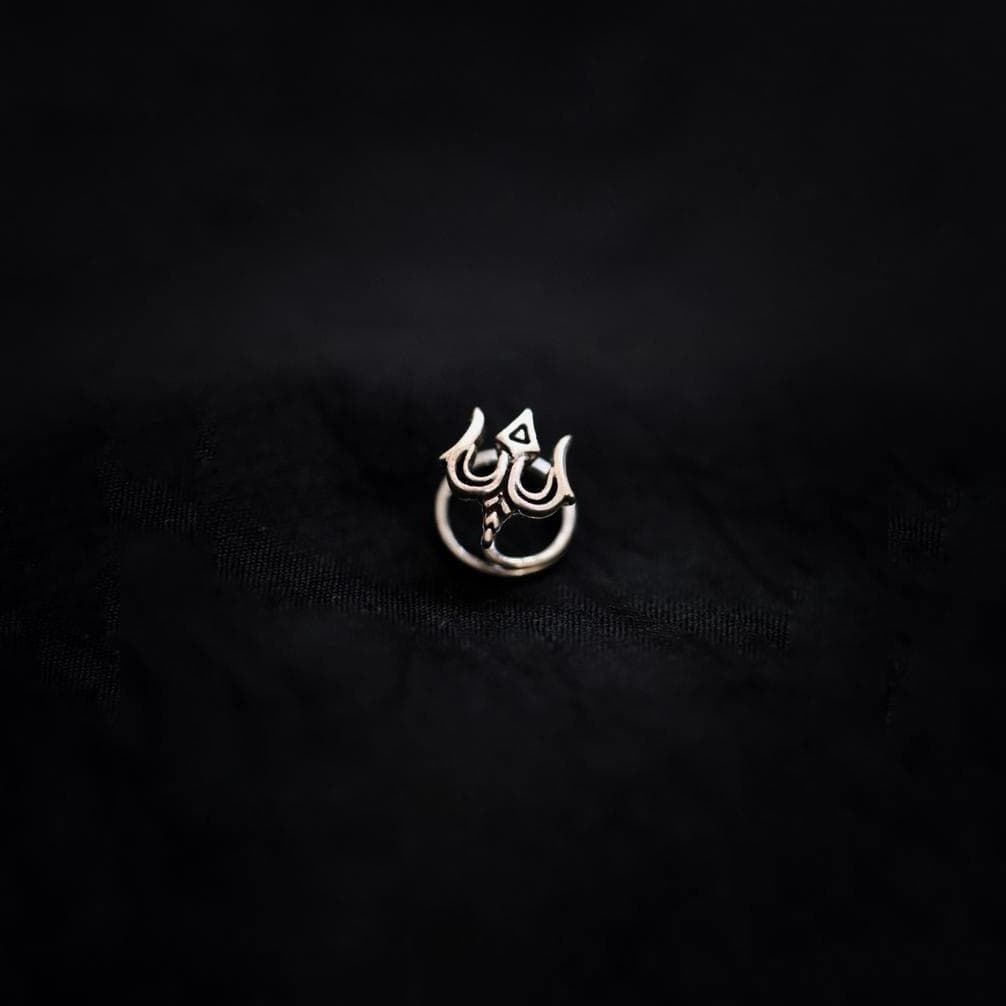 Trishul Nosepin (wire or Clip-on)