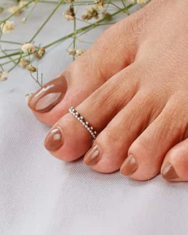 Beaded Band Toe Ring (Pair)