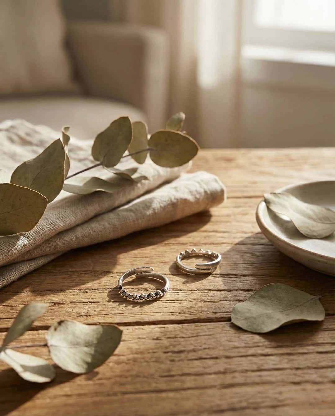 Beaded Band Toe Ring (Pair)