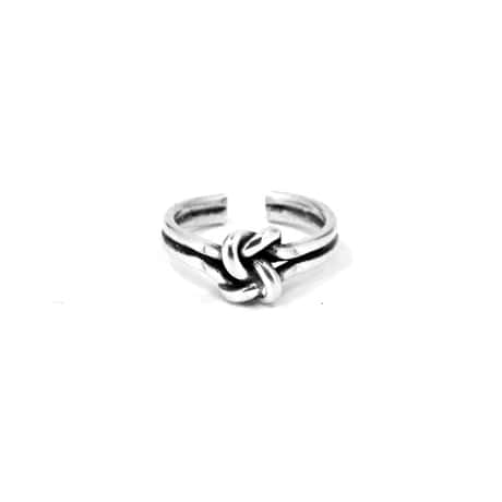 Bloom Knot Silver Ring