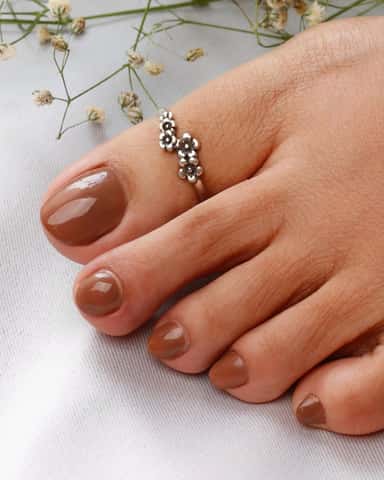 Blossom Big Thumb Toe Ring