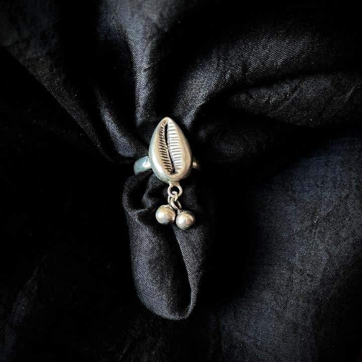Cowrie Boho Ring