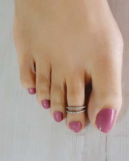 Dot-Duo Toe-Rings (Pair)