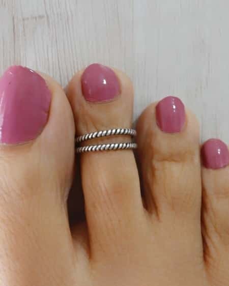 Dot-Duo Toe-Rings (Pair)