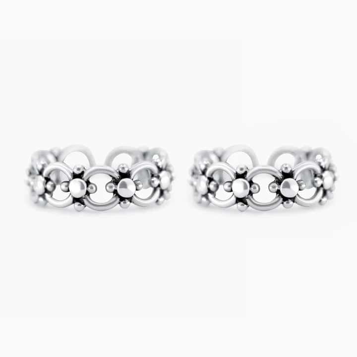 Filigree Band Toe-Rings (Pair)