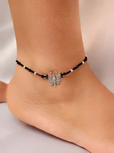 Fluttering Dreams Butterfly Nazarbattu Anklet