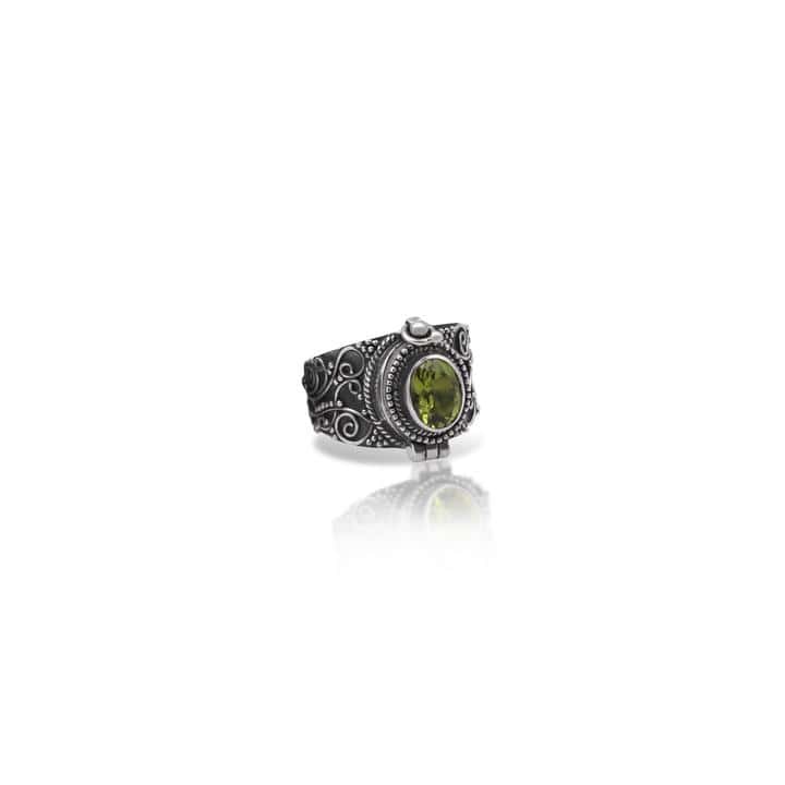 Unisex Green Box Perfume/ Poison Ring