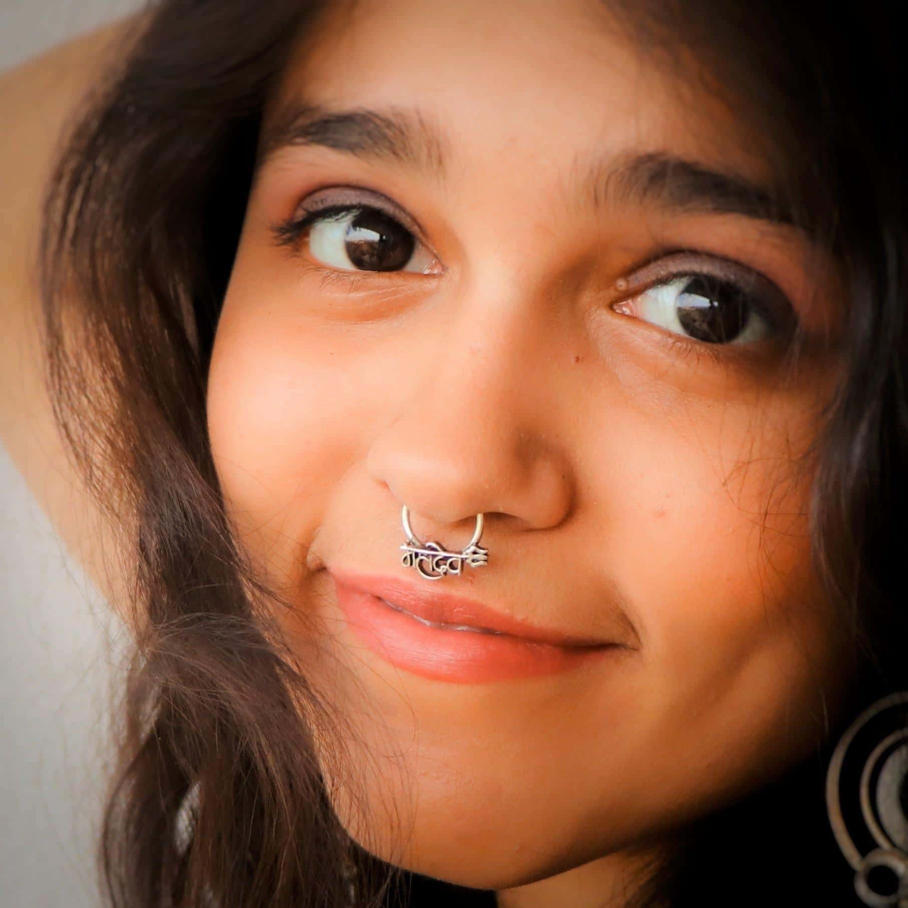 Mahadev Unisex Septum Ring (wire or Clip-on)