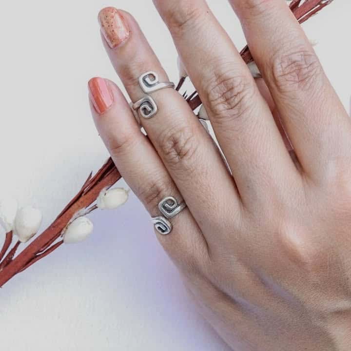 Mystic Swirl Pinki Finger Ring