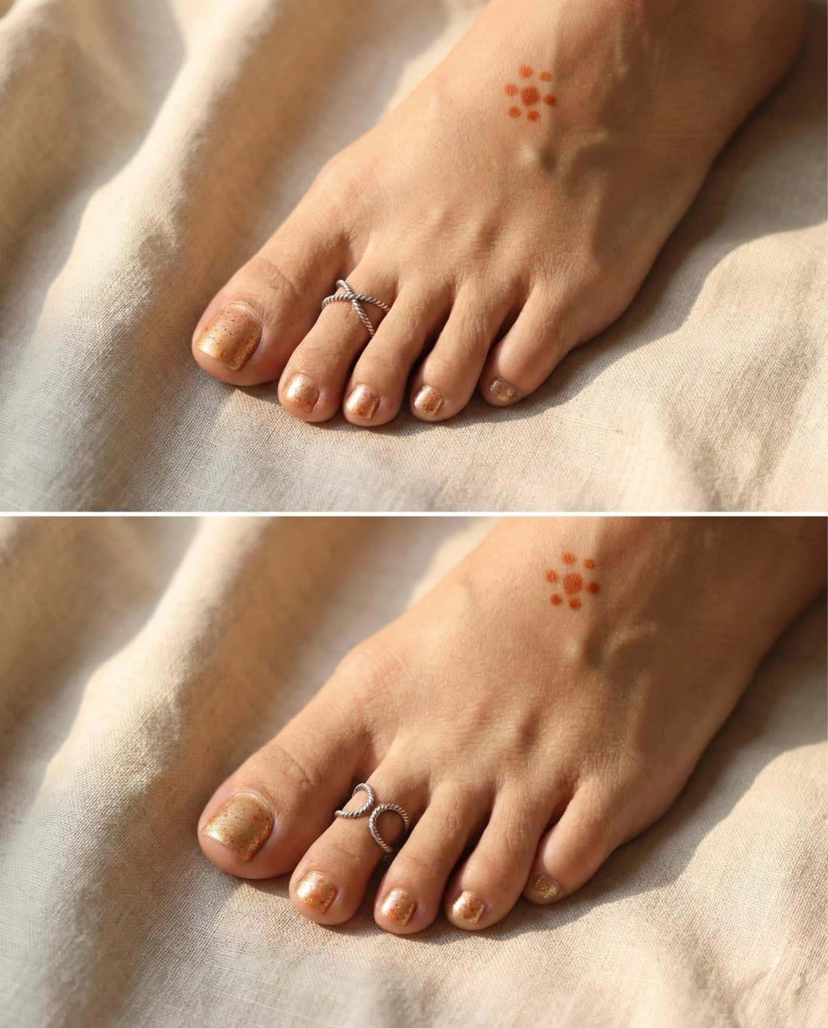 Nitya Reversible Toe Ring (Pair)