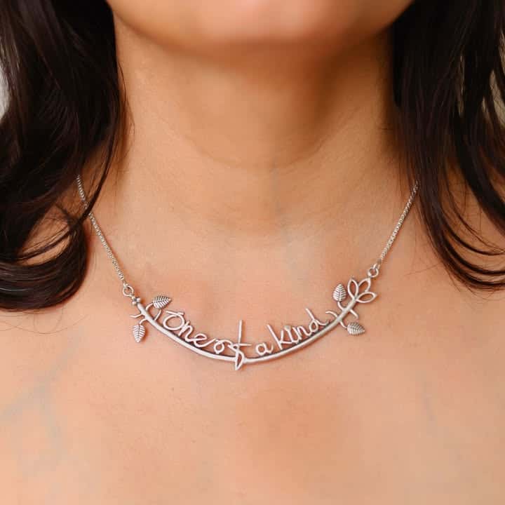 One Of A Kind Silver Necklace