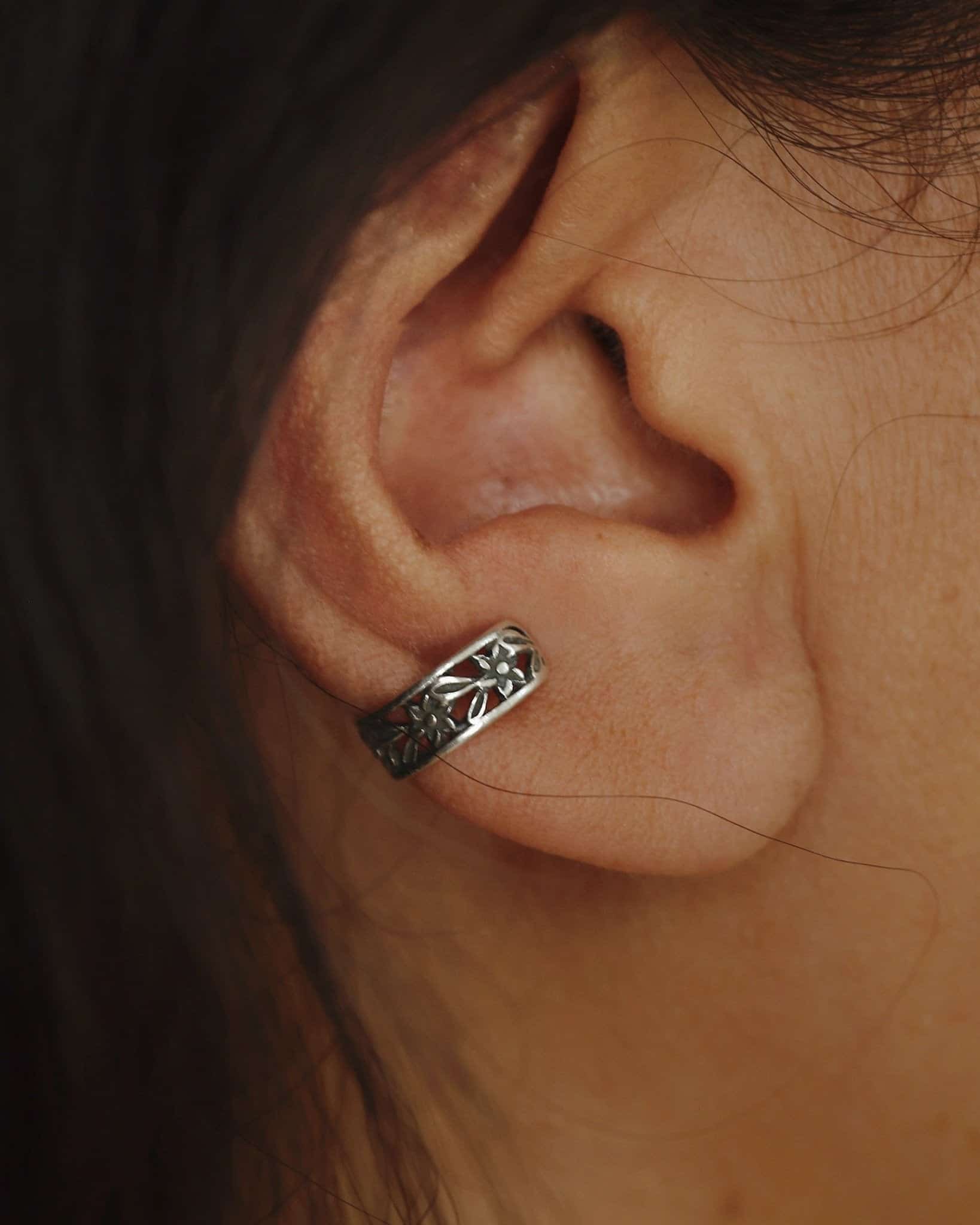 Ornate Floral Ear-Clip