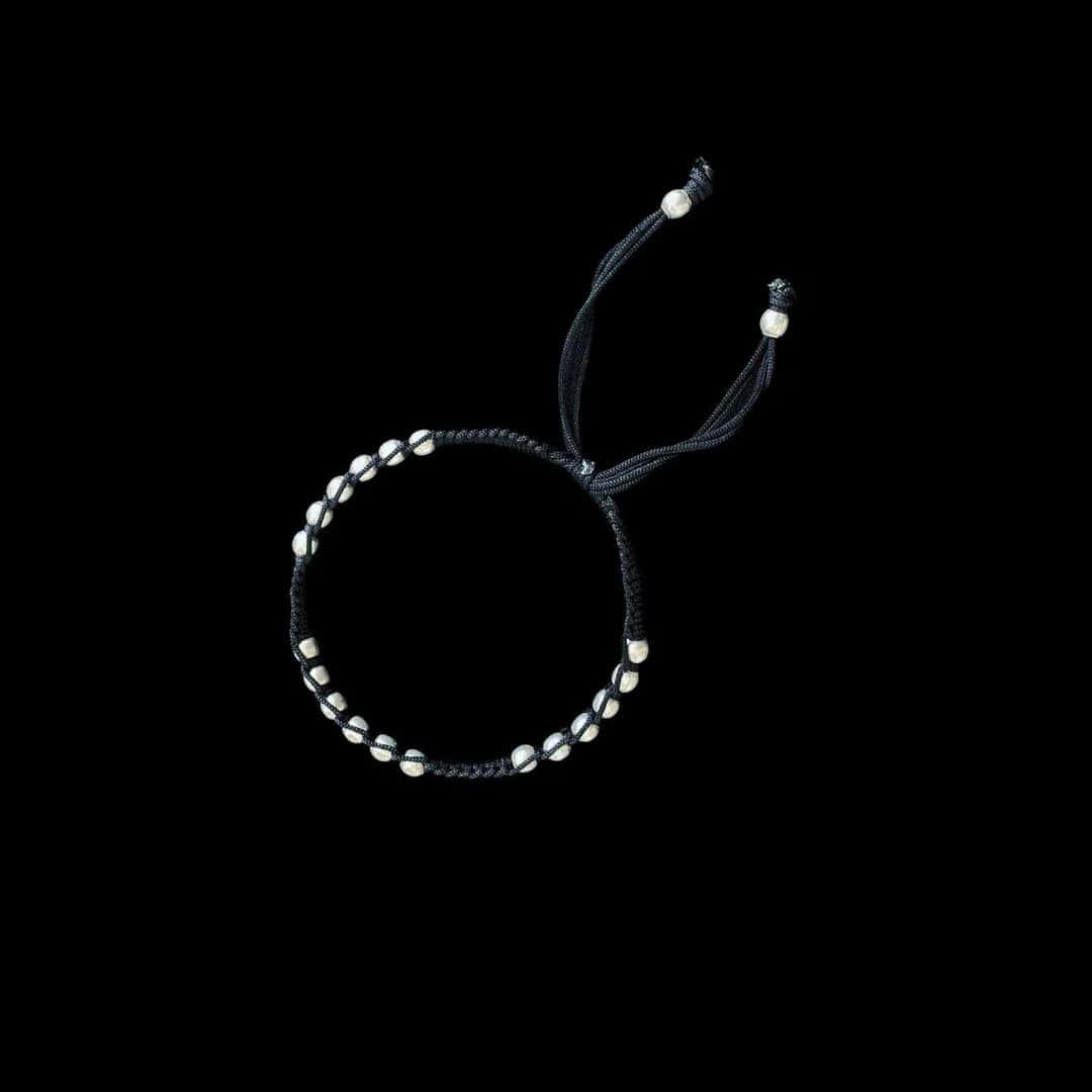 Silver Ball Nazarbattu anklet