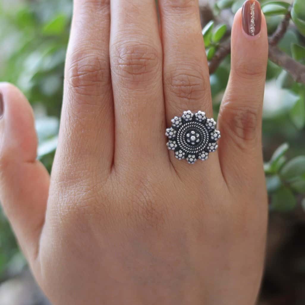 Silver Blossom Ring