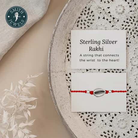 Silver Cowrie Rakhi