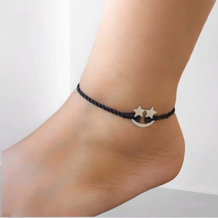 Unisex Star Emoji Nazarbattu Anklet