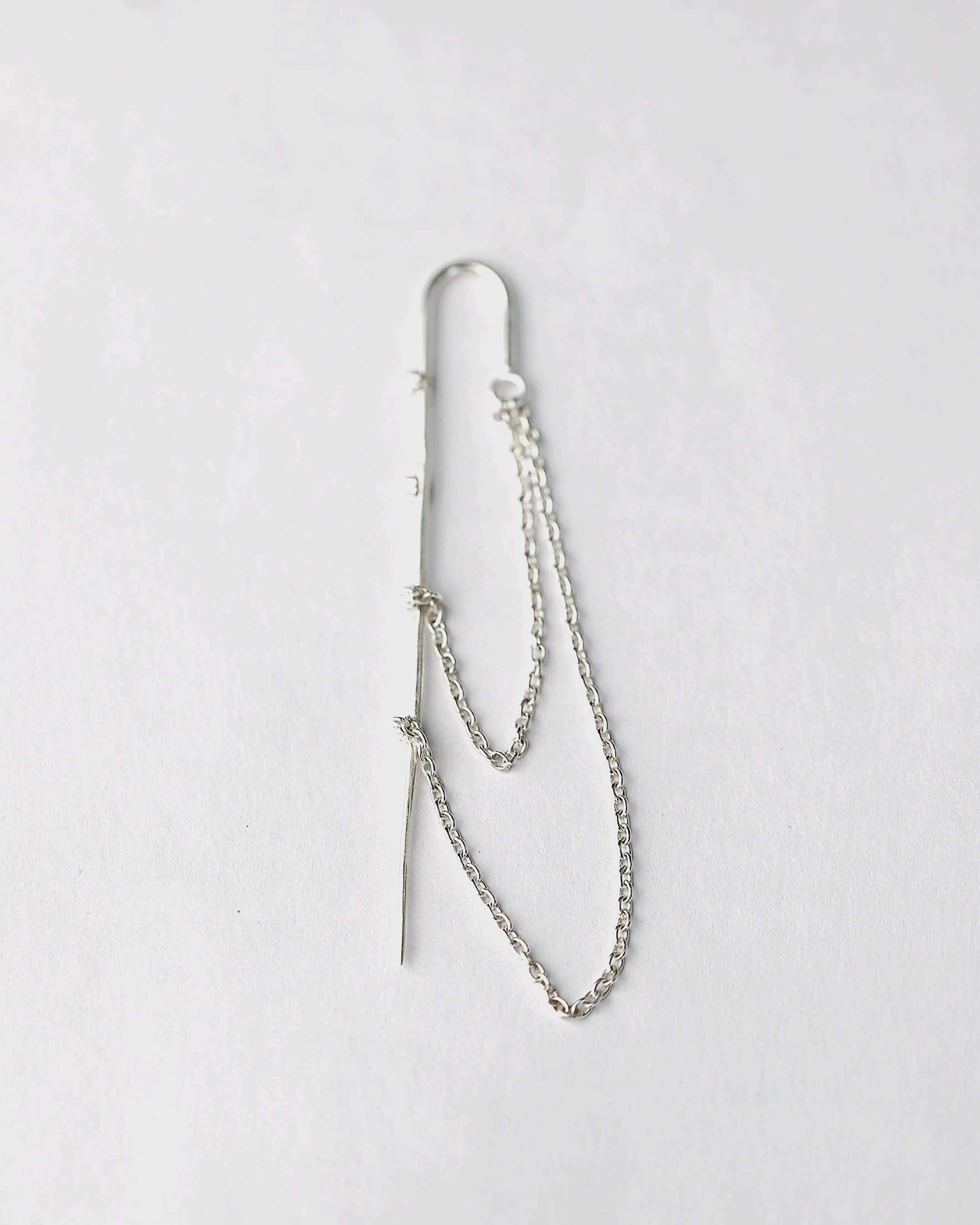 Stellar Spine Chain Earring