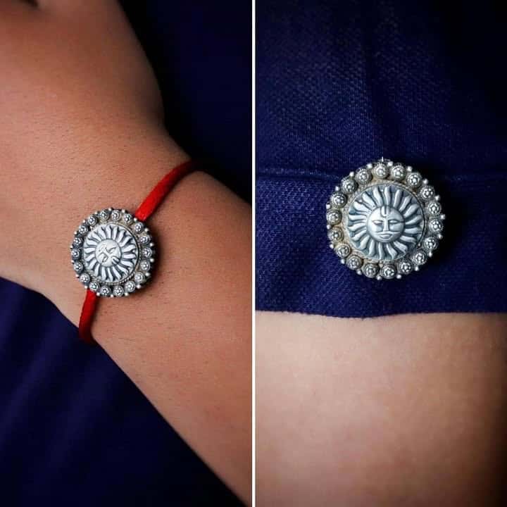 Suraj Rakhi cum Brooch