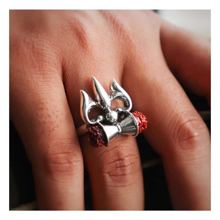 Trishul Damru Unisex Ring