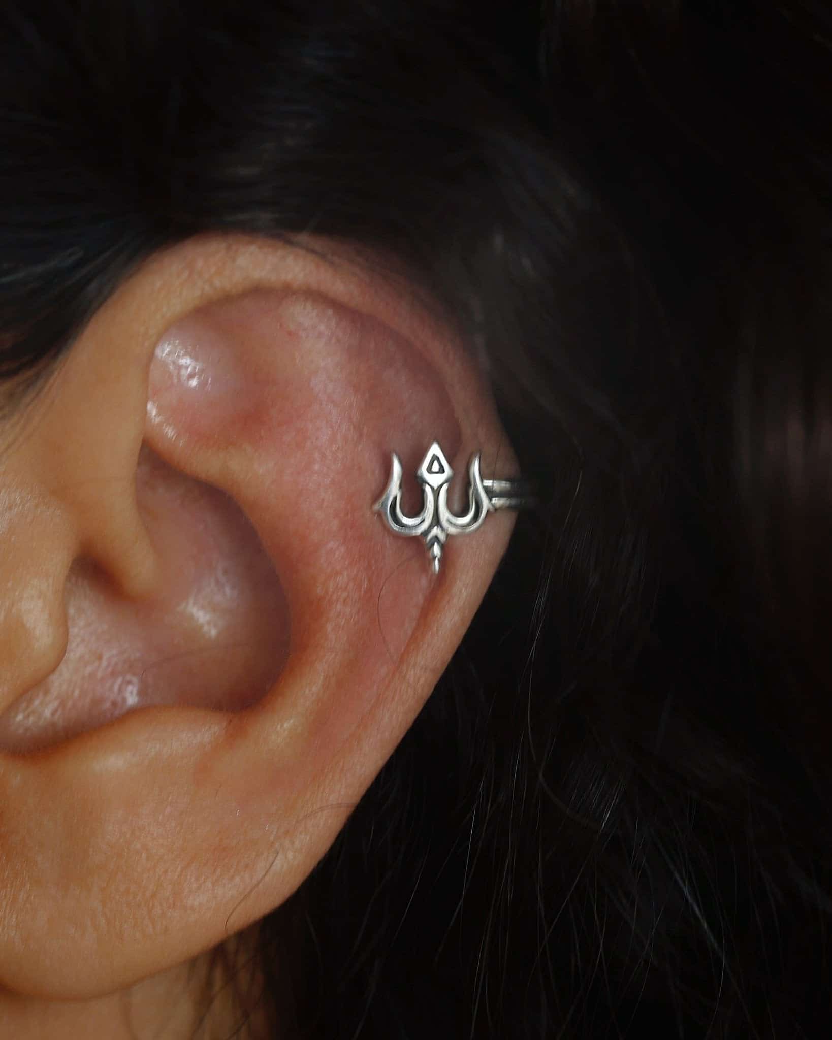 Unisex Trishul Ear Cuff