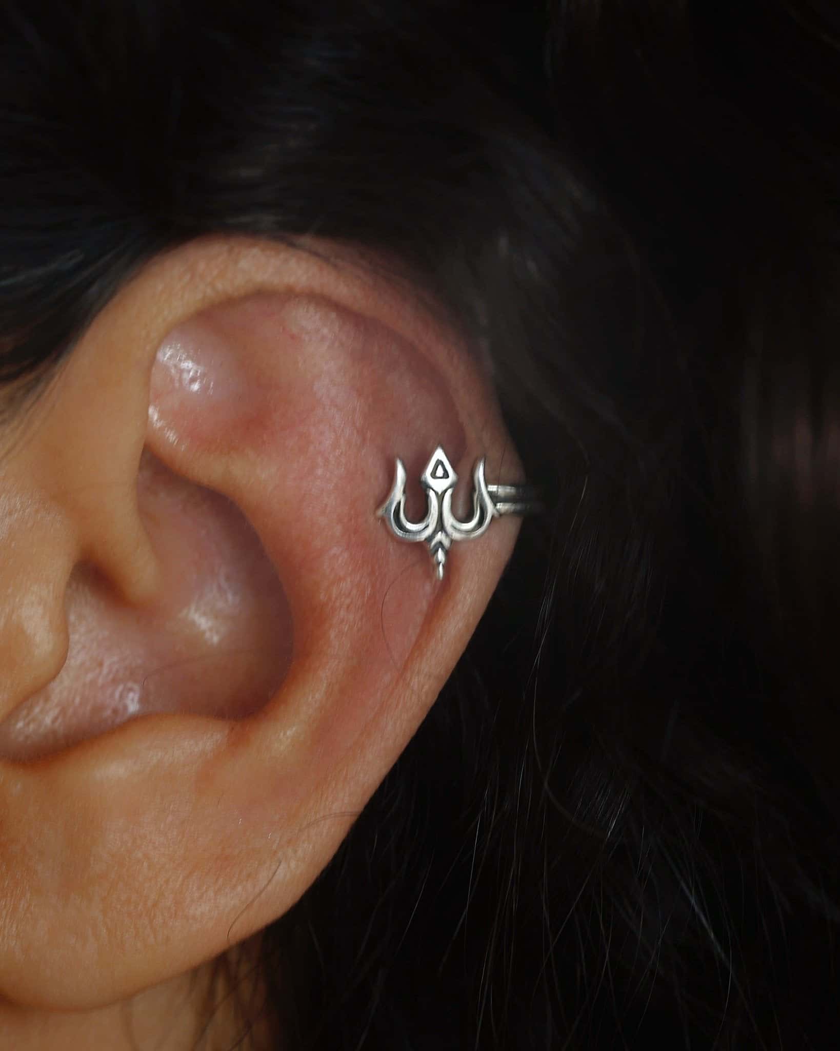 Unisex Trishul Ear Cuff