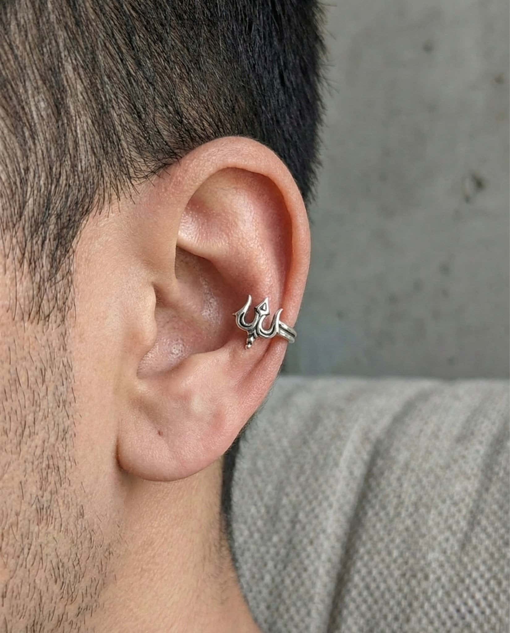 Unisex Trishul Ear Cuff