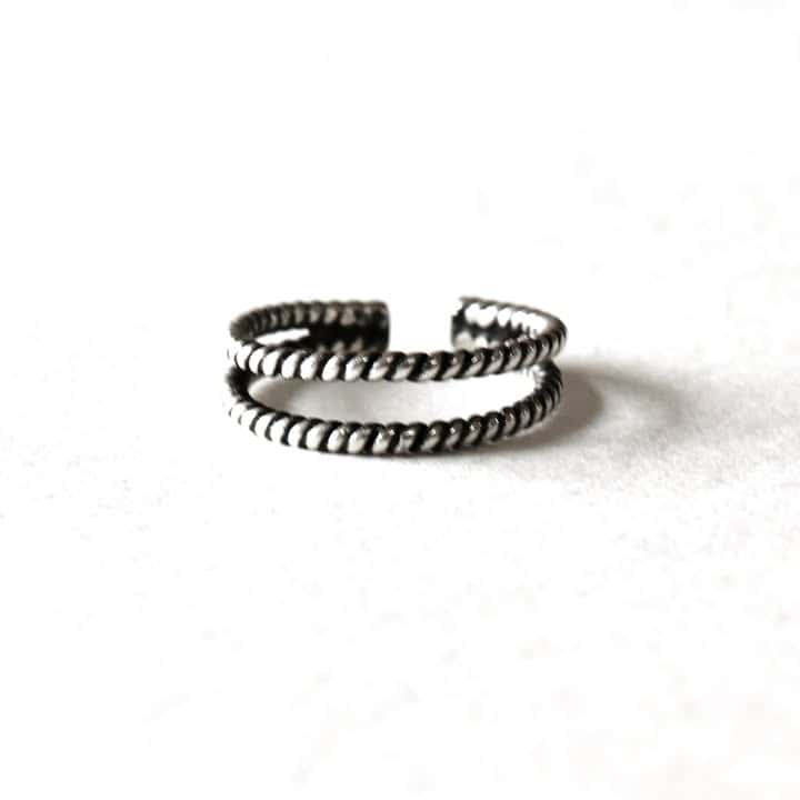 Twin Serenity Stackable Ring