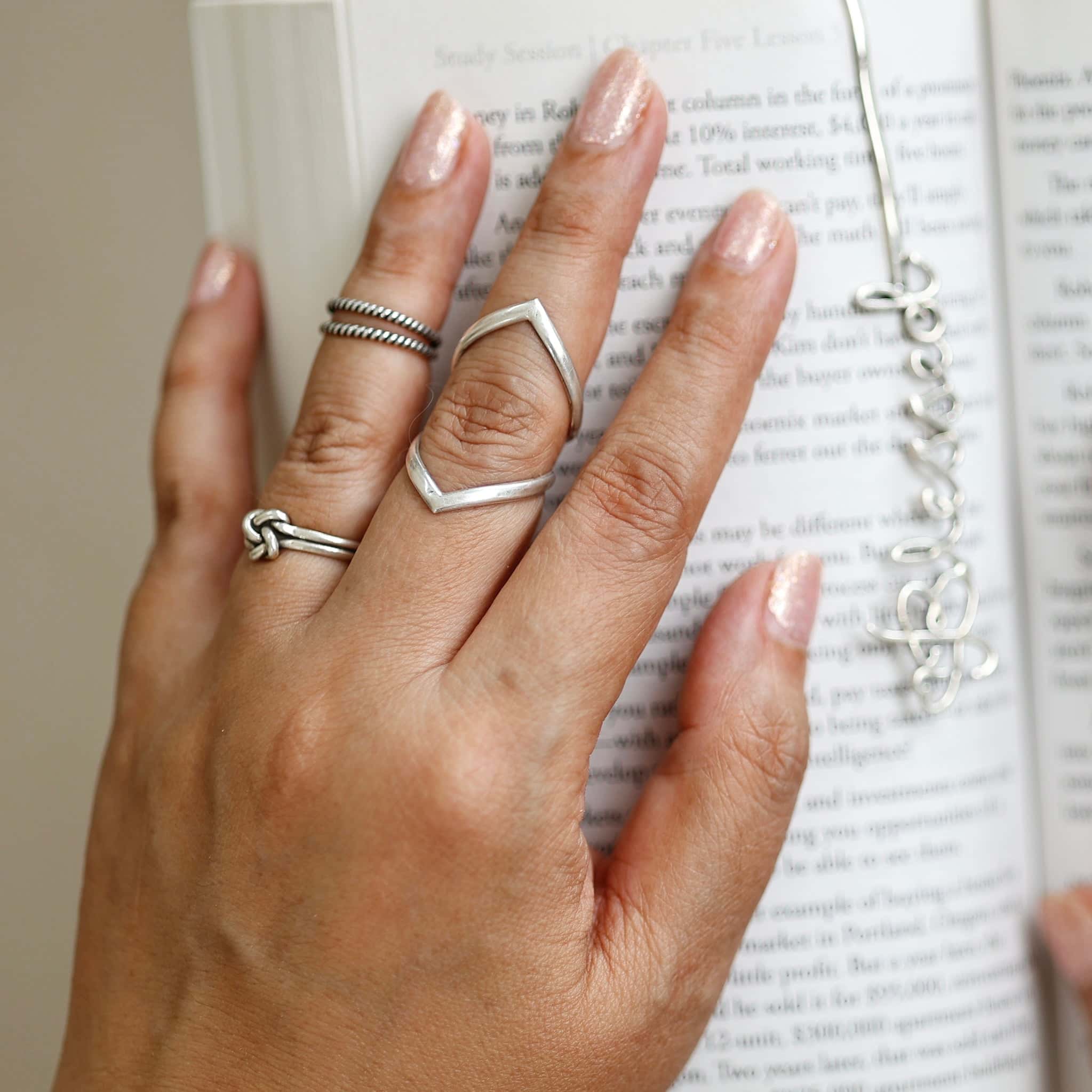 Twin Serenity Stackable Ring