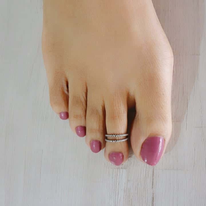 Twin Serenity Toe-Rings (Pair)