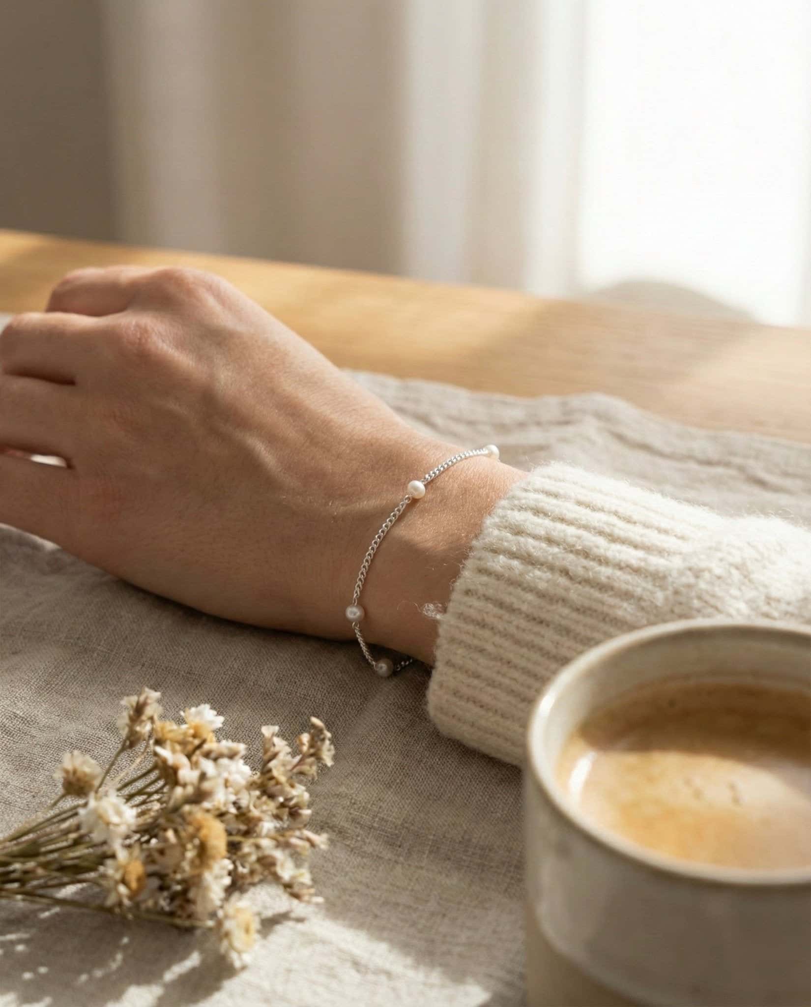 Whisper Pearl Minimal Bracelet