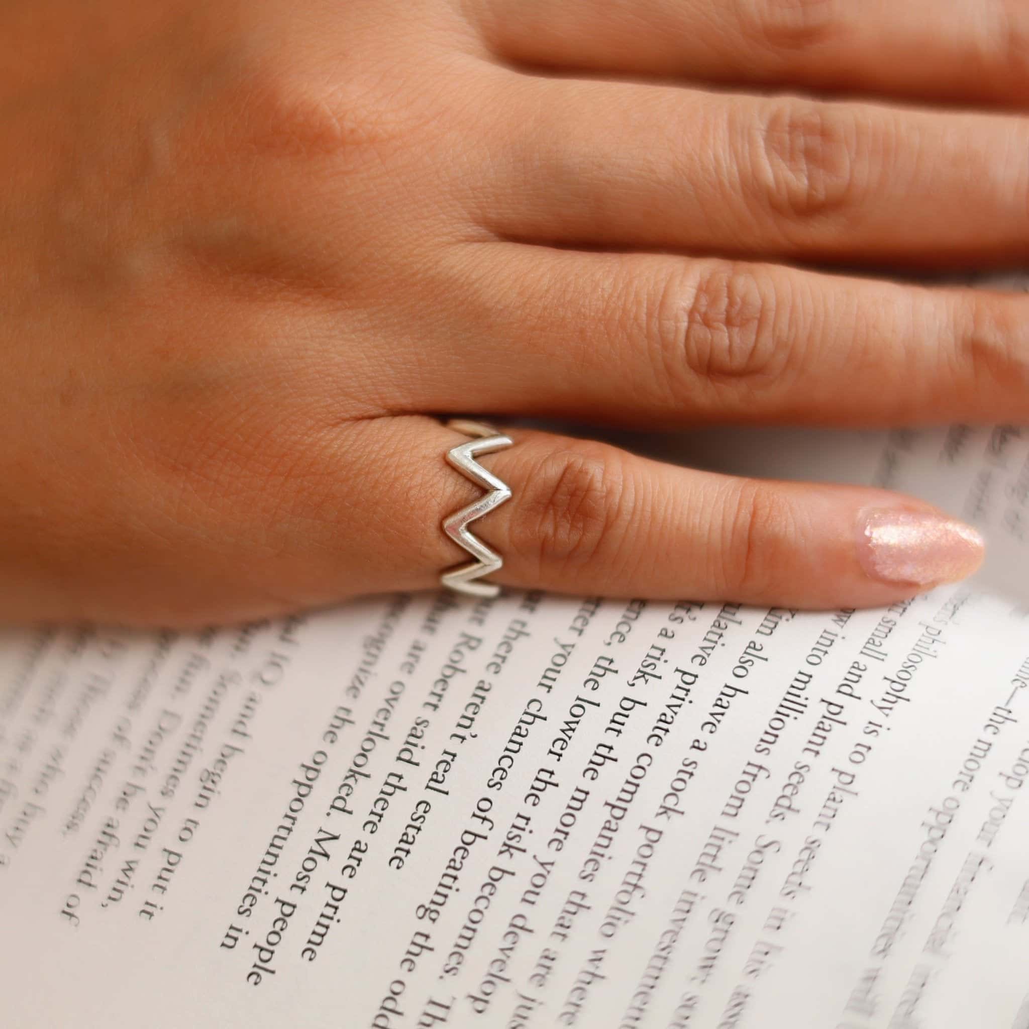 Zig-Zag Pinki Finger Ring