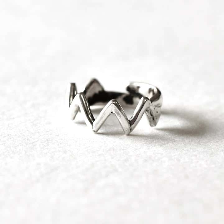 Zig-Zag Pinki Finger Ring